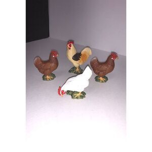 Schleich Vintage  Rooster & Hen lot Chic